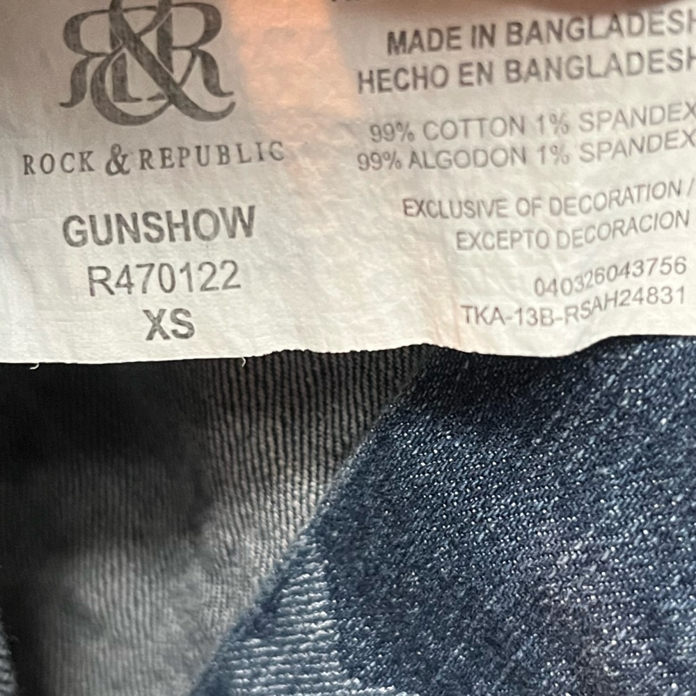 Rock & Republic Blue Denim Vest - Picture 4 of 6